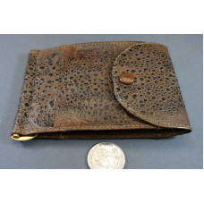 Cane Toad Leather Money Clip