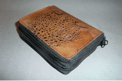 Cane Toad Card Case with 2 Zippers