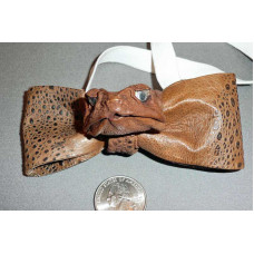 Cane Toad Leather Bow Tie