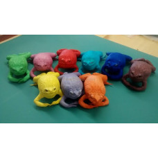Colored Stuffed Cane Toads